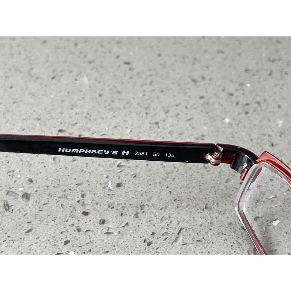 Humphrey's By Eschenbach H 2581 50 Eyeglasses Frames ONLY 49-19-135 red full rim